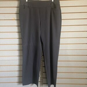Christopher & Banks Size‎ 16 Gray Dress Pants Slacks Front Pockets Stretch Waist
